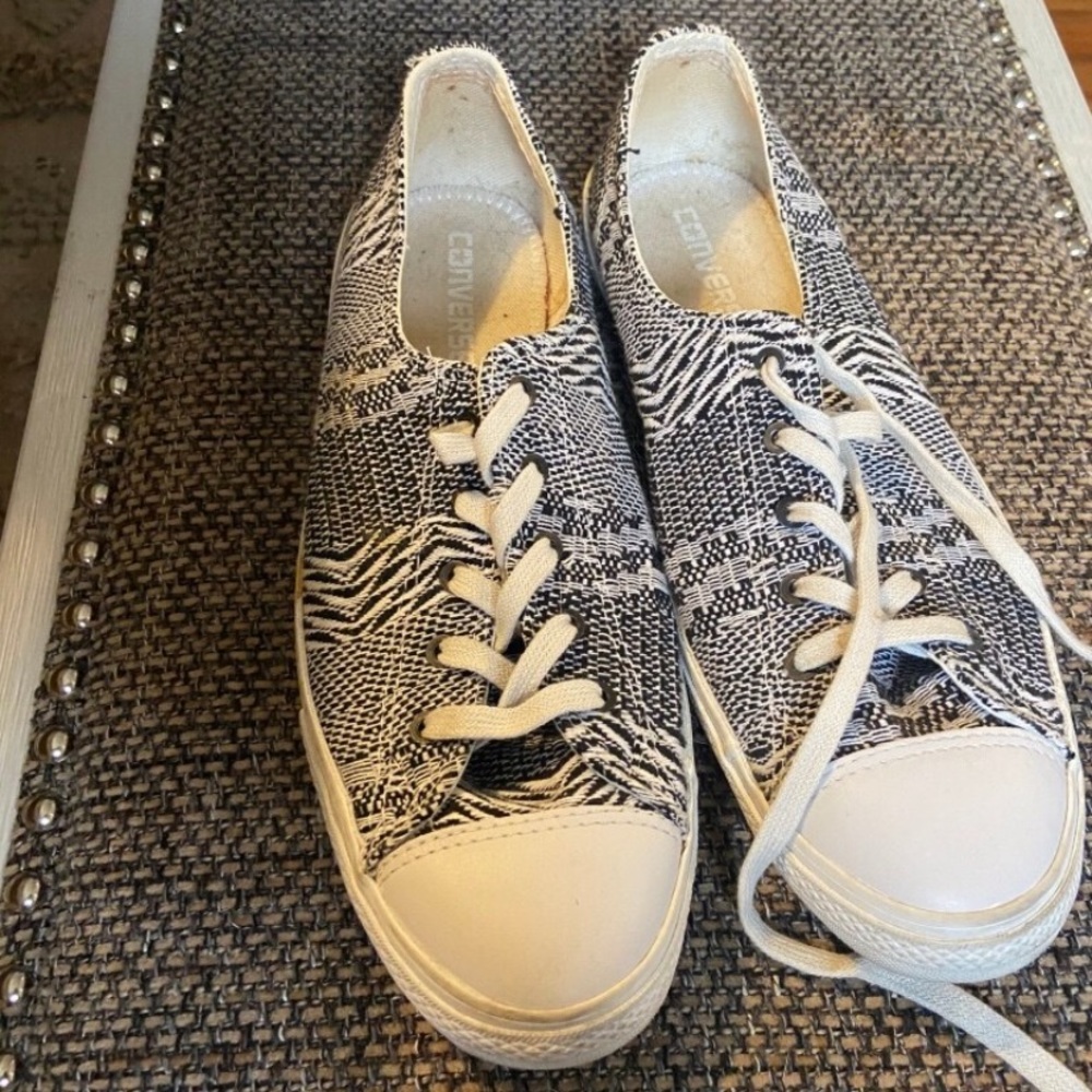 Black and White Converse Sneakers